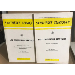 Les confusions mentales / 2 tomes / etiologie et traitement + le...