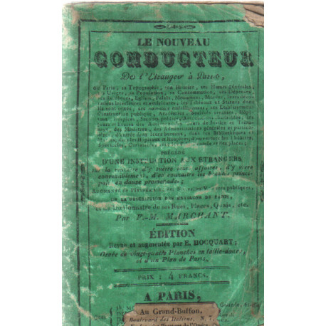 Le nouveau conducteur de l'etranger a parisen 1838/ 24 planches en...