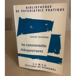 Les commuautés thérapeutiques