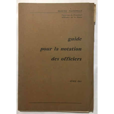 Guide pour la notation des officiers