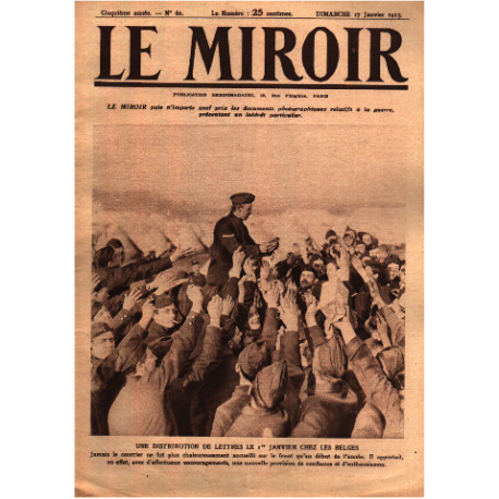 Le miroir publication hebdomadaire n° 60 / une distribution de...