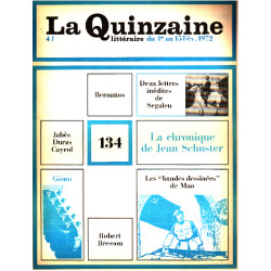 La quinzaine litteraire n° 134 / deux lettres inedites de segalen