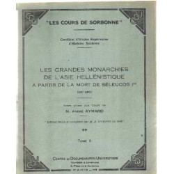 Les grandes monarchies de l'asie hellenistique a partir de la mort...