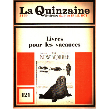 La quinzaine litteraire n° 121 /