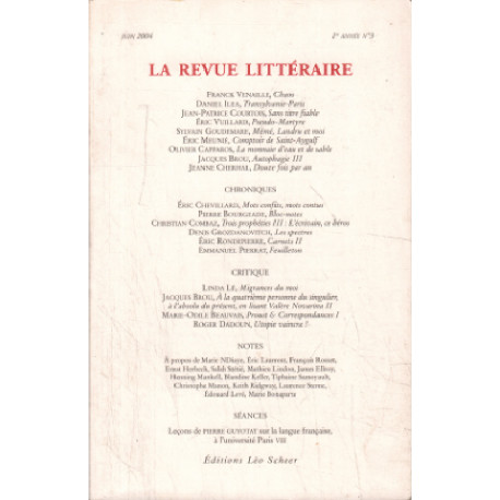 La revue litteraire - juin 2004