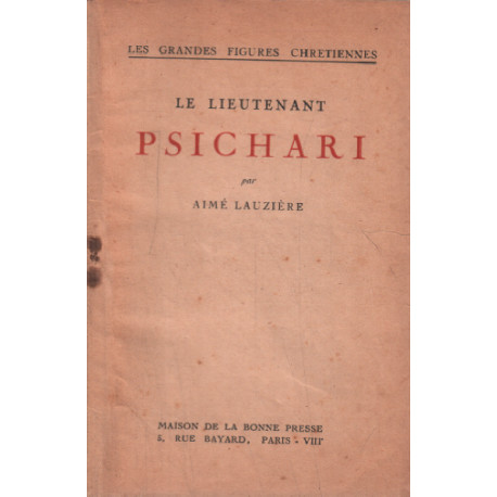 Le lieutenant psichari