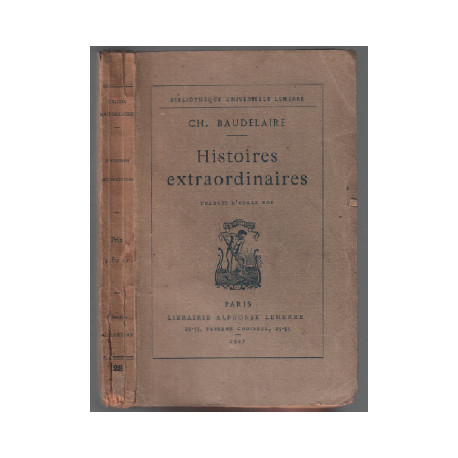 Histoires extraordinaires / traduit d'edgar poe