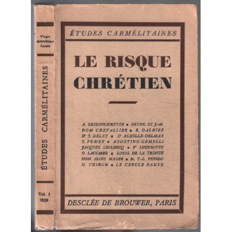 Le risque chrétien