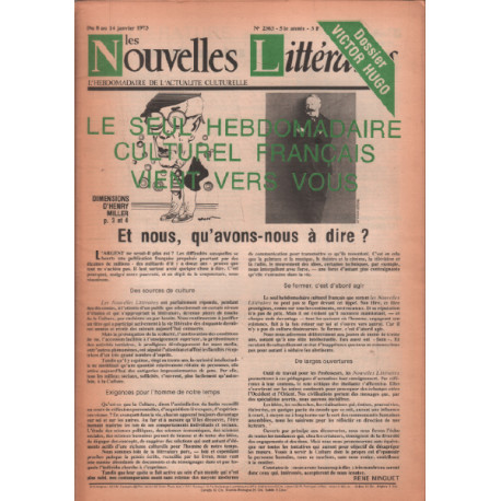 Nouvelles litteraires n° 2363