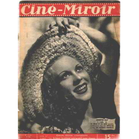 Cine miroir n° 902/ 3 aout 1948 / photo de couverture josette day