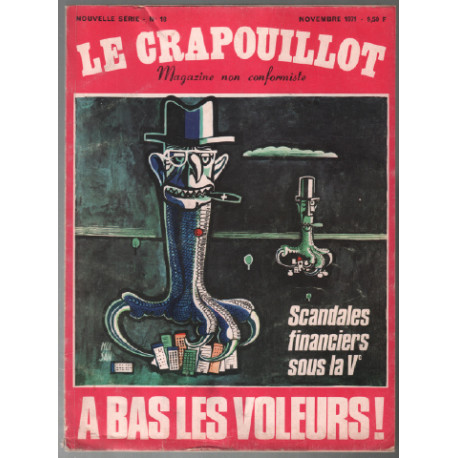 Revue le crapouillot n° 18 : scandale financiers sous la Ve à bas...