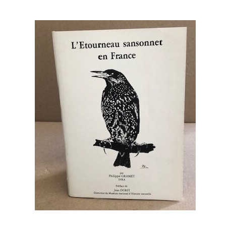 L'étourneau sansonnet en france