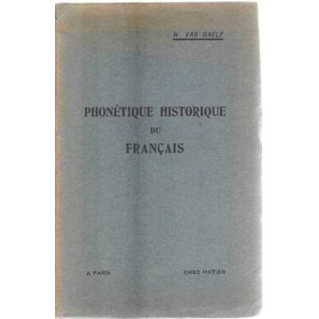 Phonetique historique du français