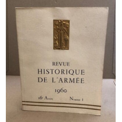 Revue historique de l'armée 1960 / numero 2