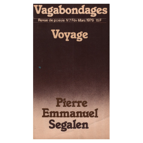 Vagabondages / revue de poésie n°7