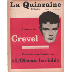 La quinzaine litteraire n° 76 / presence de crevel