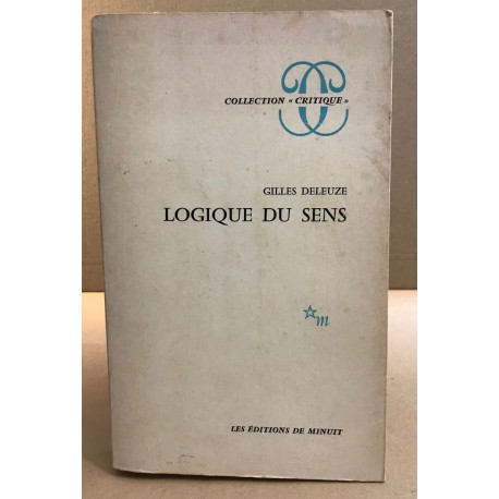 Lagique du sens