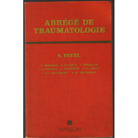 Abrégé de traumatologie