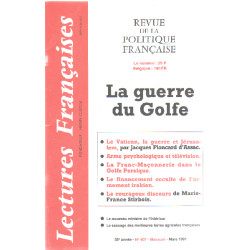 Revue de politique francaise n° 407 / la guerre du golfe