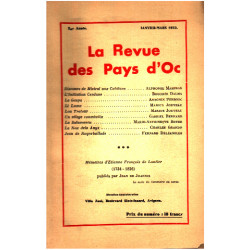 La revue des pays d'oc / janvier-mars 1933