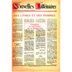 Les nouvelles litteraires n° 2381 / des livres et des hommes