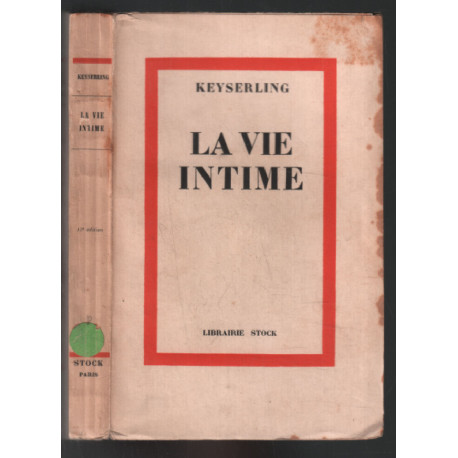 La vie intime ( essais proximistes 1933)