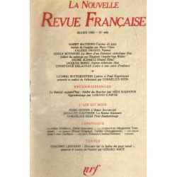 La nouvelle revue française n°446 / EO numerotée sur velin ( n° 6)