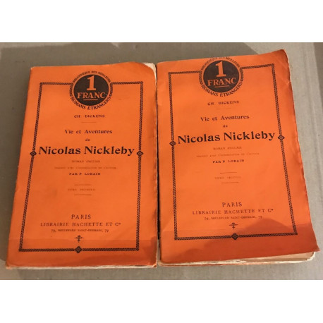 Vie et aventures de Nicolas Nikleby / 2 tomes