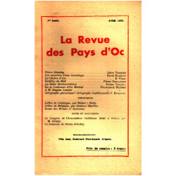 La revue des pays d'oc / avril 1932