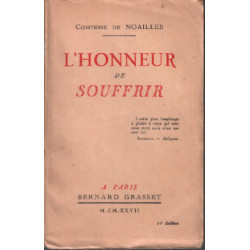 L'honneur de souffrir