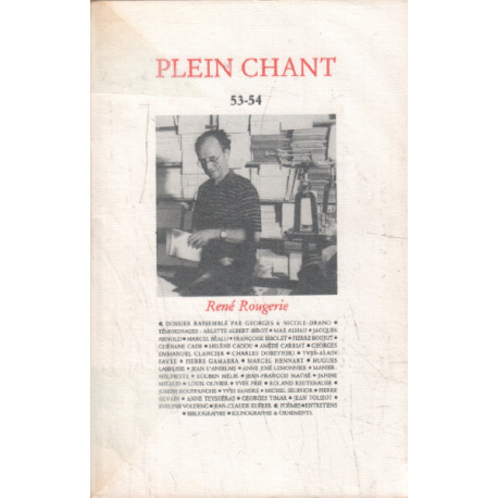 Plein chant n° 53-54 / rené rougerie