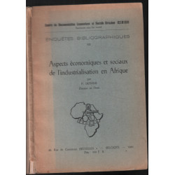 Aspects economiques et sociaux de l'industrialisation en Afrique