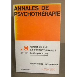 Qu'est-ce que la psychothérapie / le congres d'Oslo