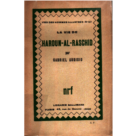 La vie de haroun -al-raschid