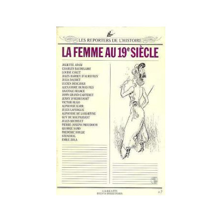 La femme au xixeme siecle