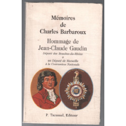 Mémoires de charles barbaroux