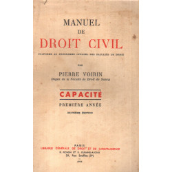 Manuel de droit civil / capacité 1ère année / conforme au...