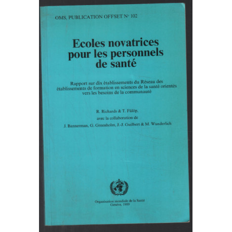 Ecoles novatrices pour le personnel de santé