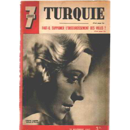 Revue 7 jours/ 29 novembre 1942 / phto de couverture lisette lavin