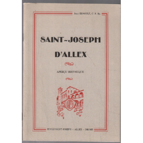 Saint-joseph d'allex apercu historique