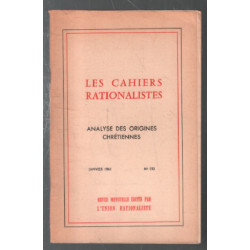 Cahiers rationalistes n° 193 (analyse des origines chrétiennes)