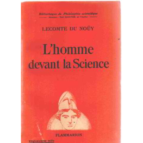 L'homme devant la science