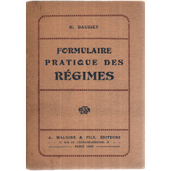 Formulaire pratique des regimes