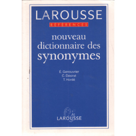 Larousse references Nouveau Dictionnaire Des Synonymes