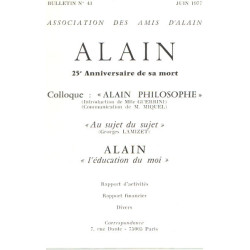 Association des amis d'alain n° 43 / alain 25° anniversaire de sa...