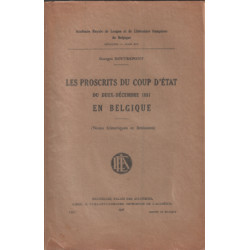 Les proscrits du coup d'etat du deux-décembre 1851 en belgique