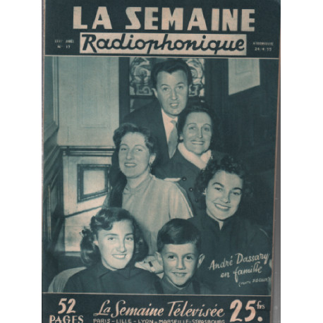 La semaine radiophonique 24 avril 1955