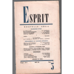 Revue esprit n° 3 / humanae permanence du fascisme espagnol