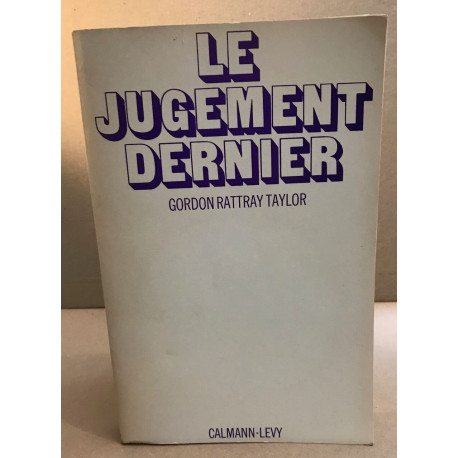 Le jugement dernier