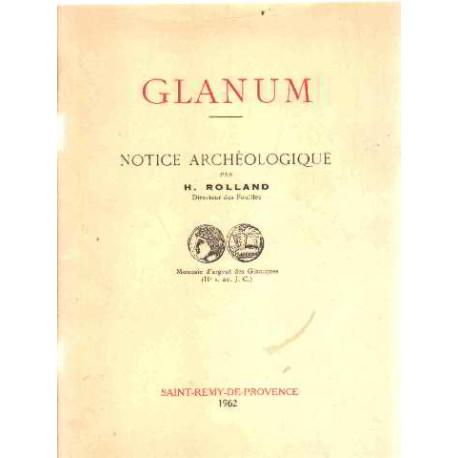 Glanum/ notice archeologique